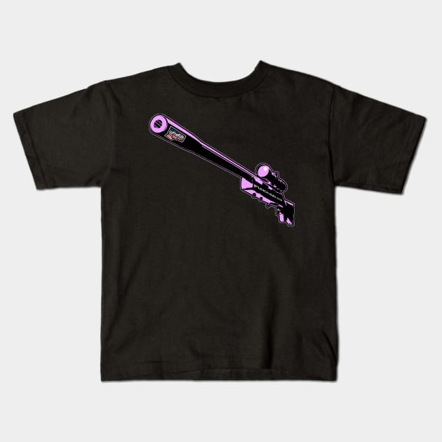 Punchado Sniper Rifle Blank Text, v. Code Pink Kids T-Shirt by punchado